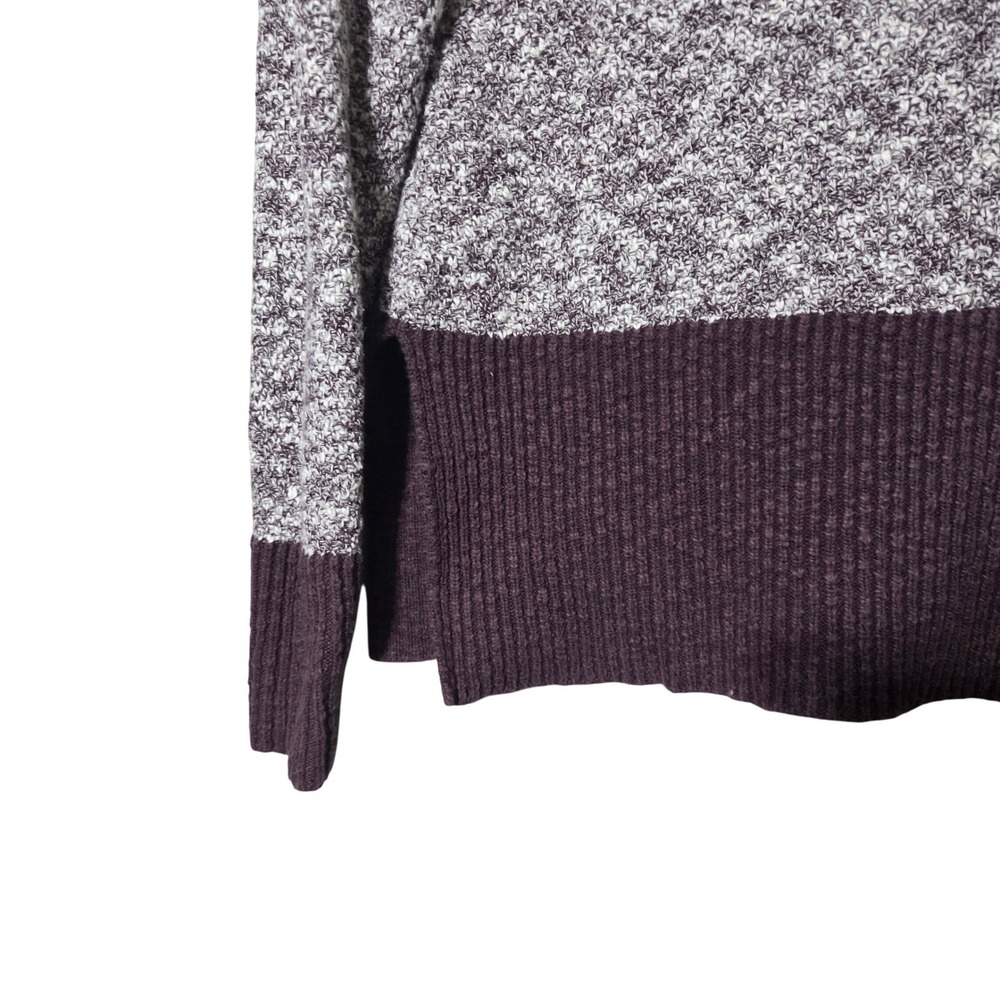 L.L.Bean Cotton Linen Sweater XS Colorblock Knit Cottagecore Preppy Cozy Fall - Picture 8 of 9
